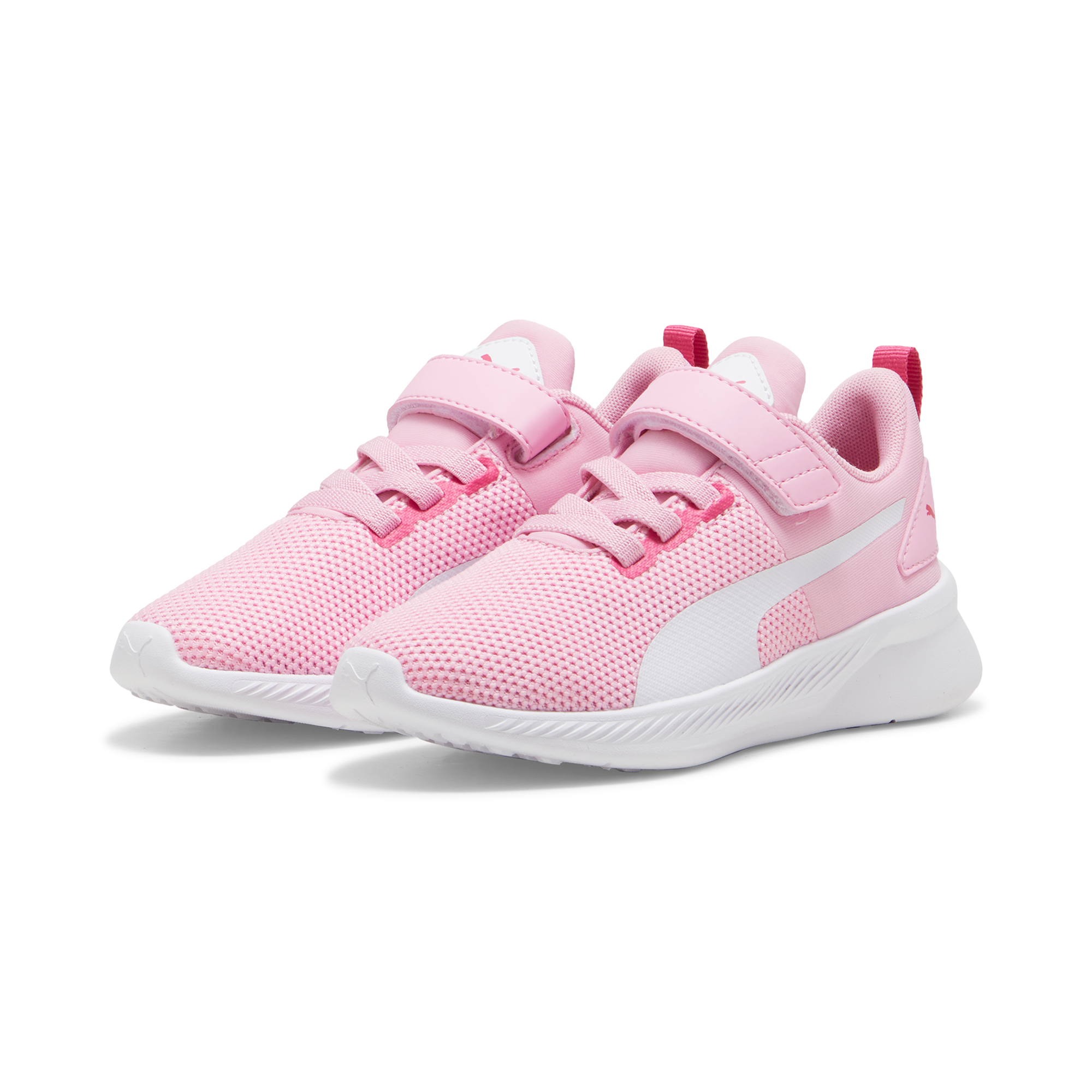 Sneakers rosa da bambina in tessuto mesh Puma Flyer Runner V PS, Brand, SKU s341000385, Immagine 0